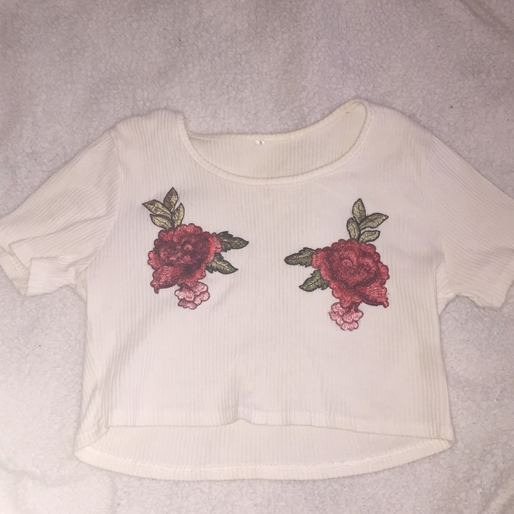Rose half shirt